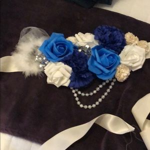 Baby shower flower belt